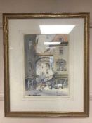 Victor Noble Rainbird : In Old Doullens, watercolour, signed.