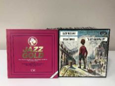 A box containing a large quantity of LP's - Swing,