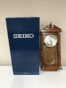 A boxed Seiko Westminster wall clock