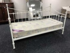 A 3' metal Ikea day bed with mattress