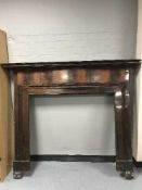 An early 20th century fire surround