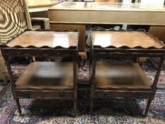A pair of Regency style lamp tables
