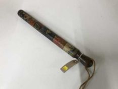 A Victorian hand painted policeman's truncheon dated 1849