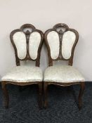 A pair of dining chairs and a Stag Minstrel mirror