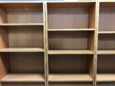 Four sets of Ikea open shelves