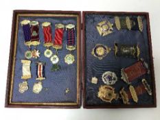 A group of three silver and enamelled Order of Buffaloes medals,