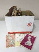 Two boxes of hard back books, novels,