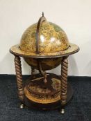 A globe drinks trolley