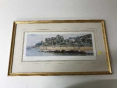 A gilt framed signed limited edition print,
