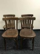 Four Ikea dining chairs