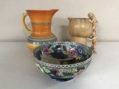 A Maling lustre fruit bowl,