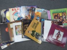 A box of assorted LP's - Culture Club, Blondie, Dire Straits,