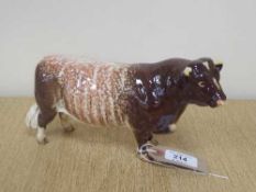 A Beswick figure - Dairy Shorthorn Bull, model 1504, gloss.