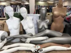 A quantity of mannequins
