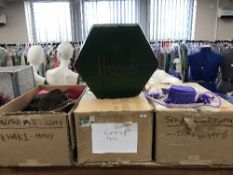 Four boxes of hats, wedding hat,