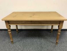 A reclaimed pine farmhouse table