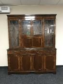 A Regency style bureau bookcase