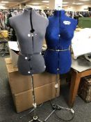 Two dress making models