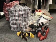 Four bags of vintage and other shoes