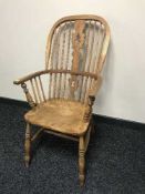 A 19th century Windsor armchair