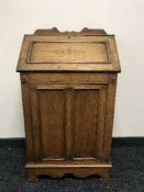 An Edwardian oak lady's bureau