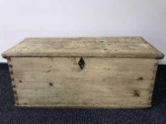 A painted pine inverted break-fronted sideboard