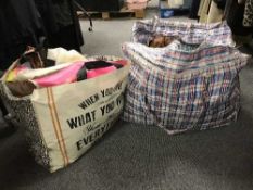 Five bags of various clothing,