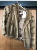 A vintage lady's Blonde Mink fur coat