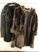 A vintage fur jacket - probably mink and two other jackets (3)