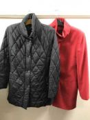 A full rail of coats and jackets