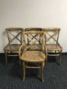 Four Bentwood style chairs