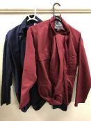 A part rail of overalls and protective clothing,