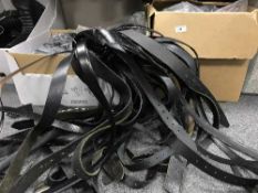 Three boxes of belts