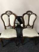 A pair of dining chairs and Stag Minstrel mirror