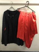 A full rail of theatre and panto costumes,