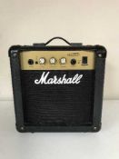 A miniature Marshall G10 Mark 2 amplifier