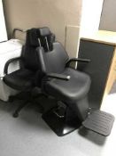 A gas lift hair dressing chair and swivel office chair
