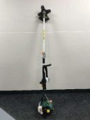 A petrol strimmer