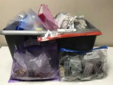 A box containing a large quantity of costume and fashion jewellery