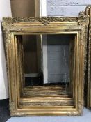 Seven decorative gilt frames