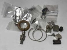 A large collection of silver jewellery, brooches, pendants, cufflinks, dress rings etc.