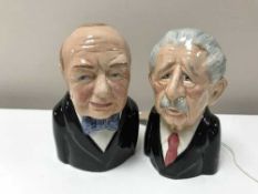 Two Bairstow character jugs,