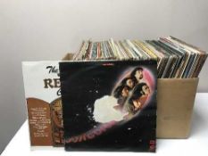 Two boxes of lps and 45's - Deep Purple, Country,