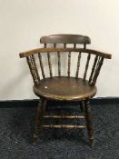 An antique captain's armchair