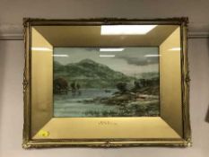 John Hamilton Glass S.S.A. : Loch Etive, watercolour, signed, framed.
