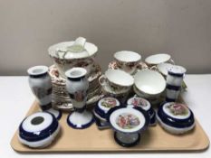 A tray of antique Foresters imperial bone china tea service together with an eight piece china