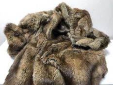 A lady's coney fur coat