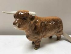 A Beswick figure - Highland Bull, model 2008, gloss.