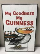 A hand painted panel - My goodness my Guinness ,