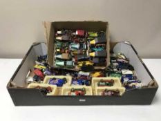 Three boxes of die cast vehicles